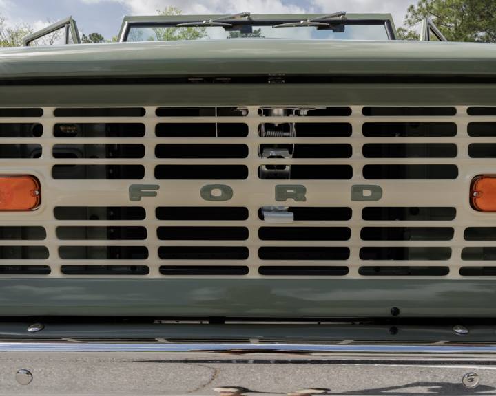 Grille with FORD lettering on the 1967 Bronco