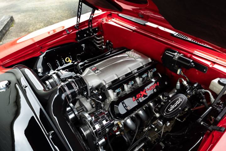 LSX 454 in the engine bay of the 1969 Camaro