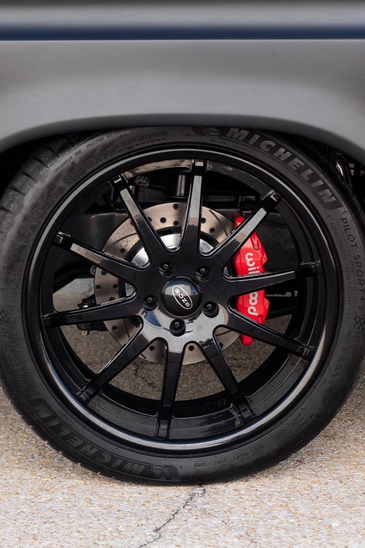 Boze wheel on the satin black 1973 F-100