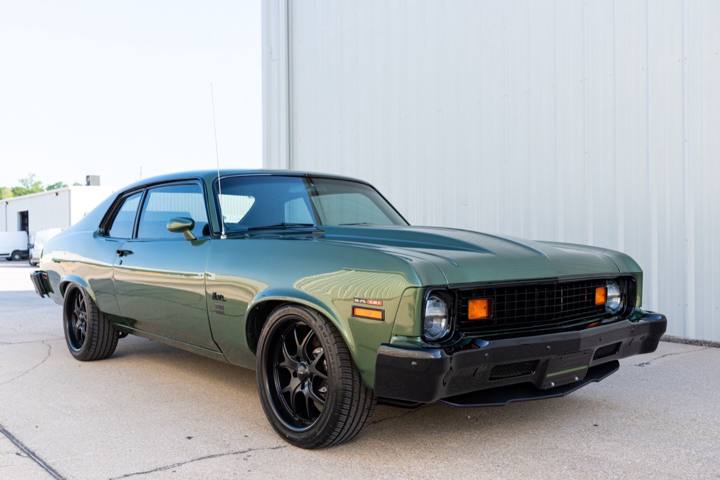 Olive green 1973 Chevrolet Nova