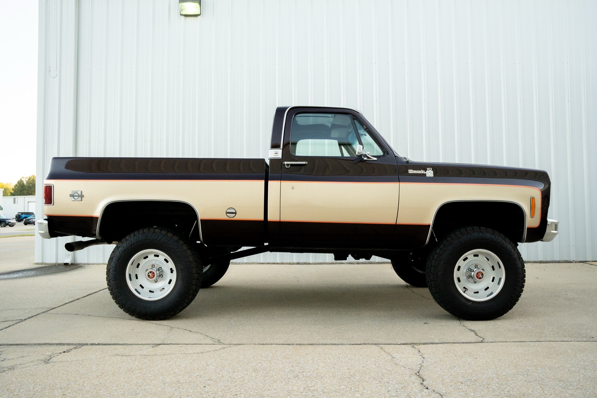 1978 Chevrolet Silverado K10 4x4 built by Morgan Muscle Cars, representing K10 restoration