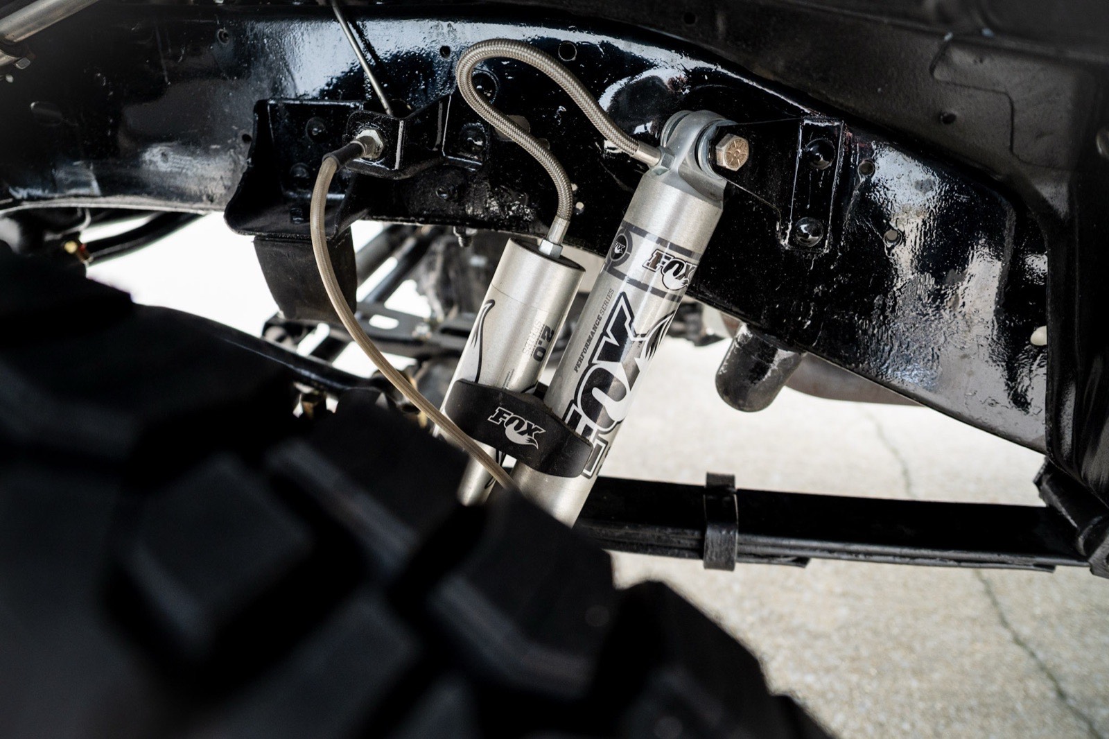 Front suspension under the 1984 K5 Blazer